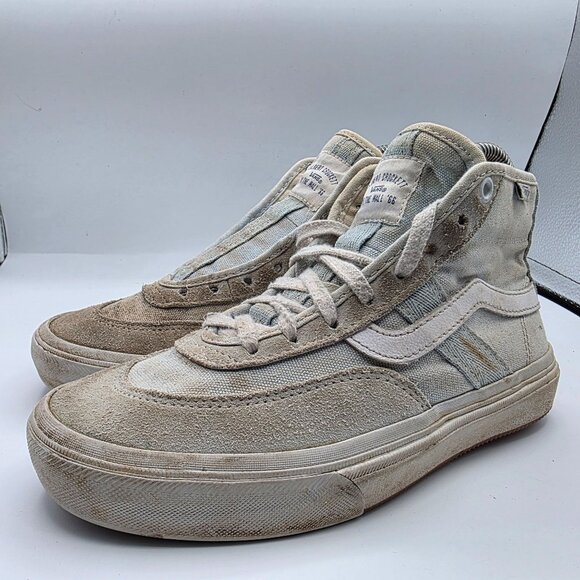 Vans Gilbert Crockett High Pro Mens Size 4.5 Triple White Skateboard Shoes main image 9